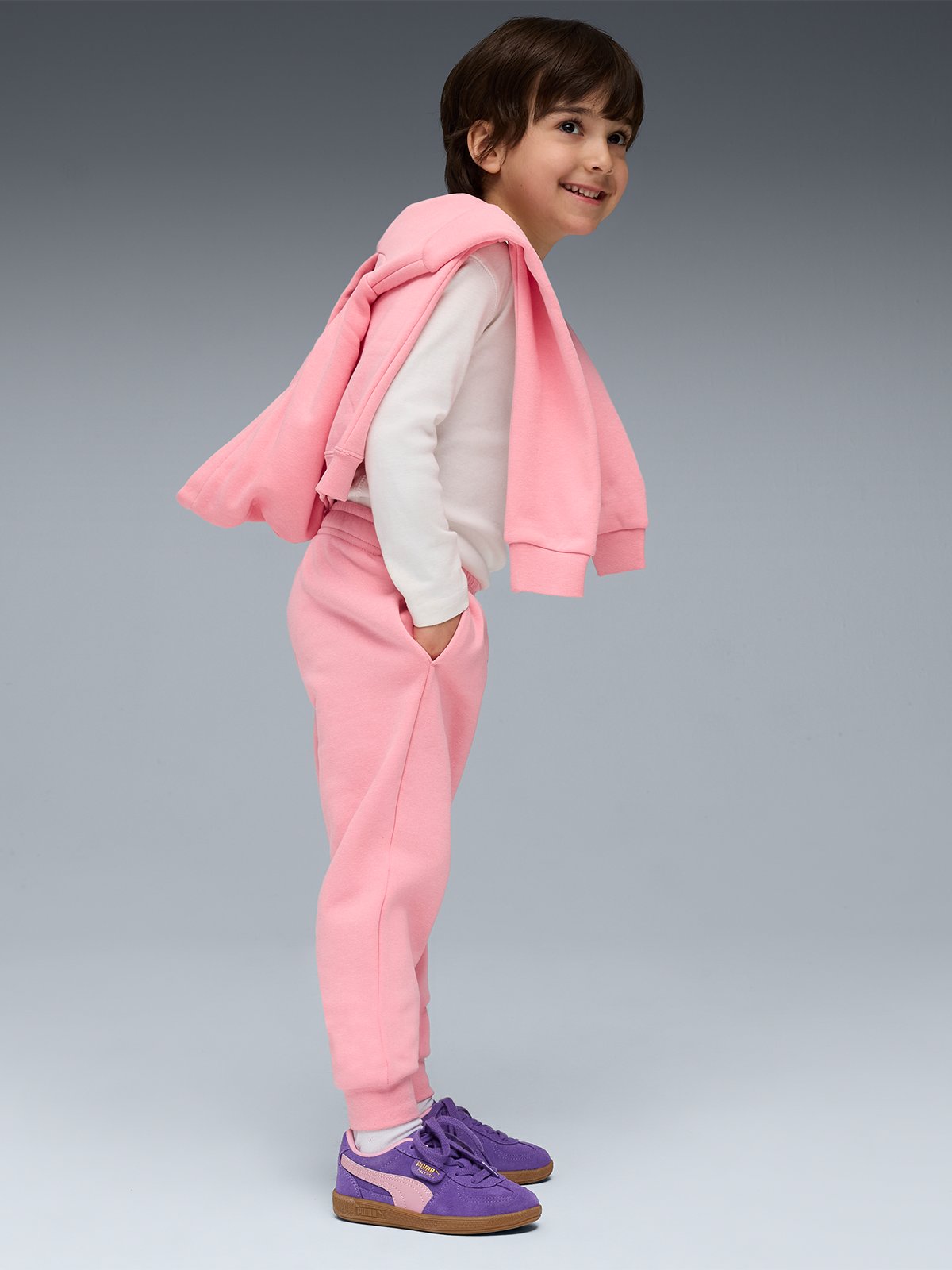 Puma Ess No. 1 Logo Sweatpants Fleece Rosa