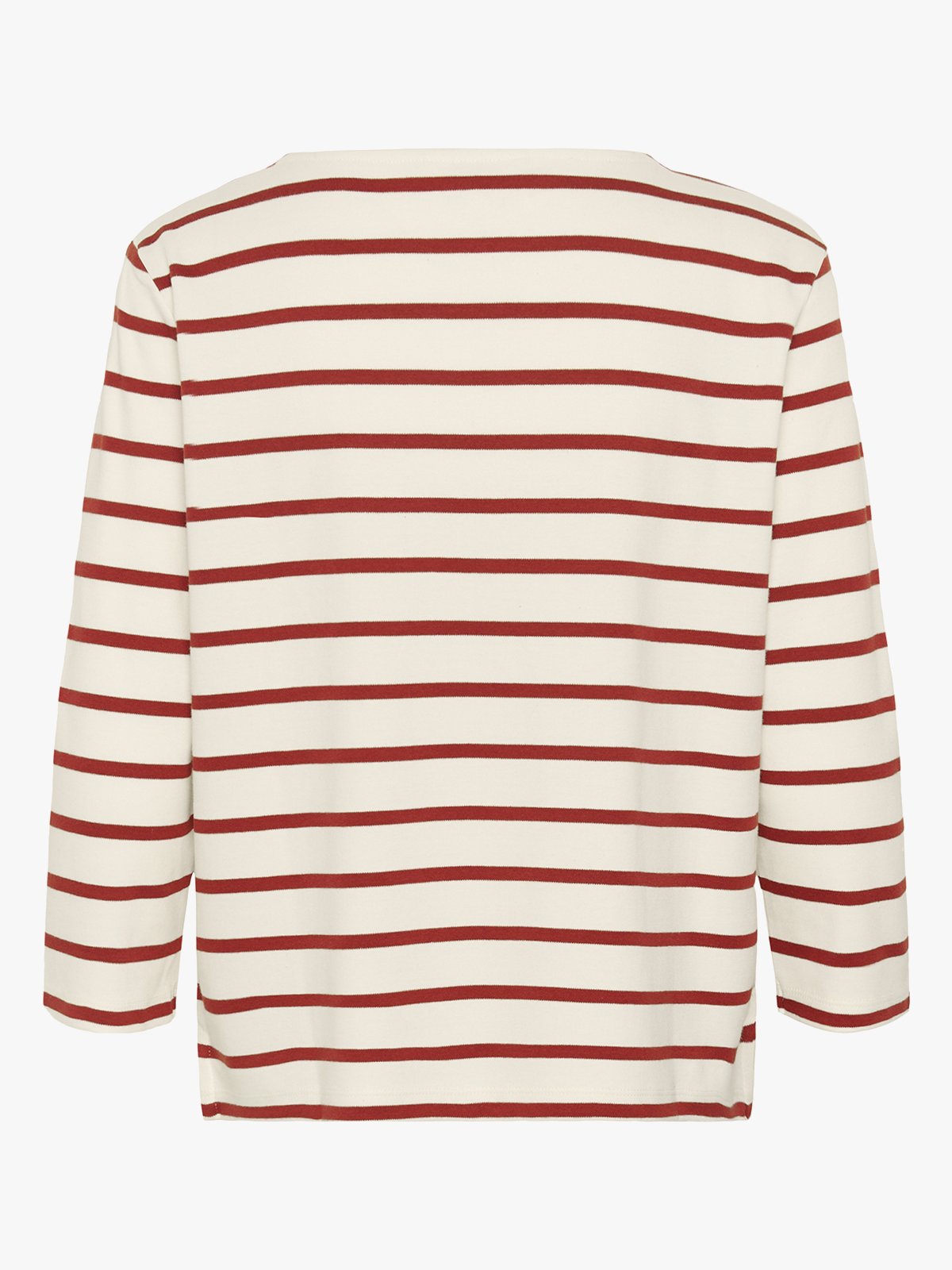 Part Two Nela T-shirt Eggnog / Roasted Russet Stripe