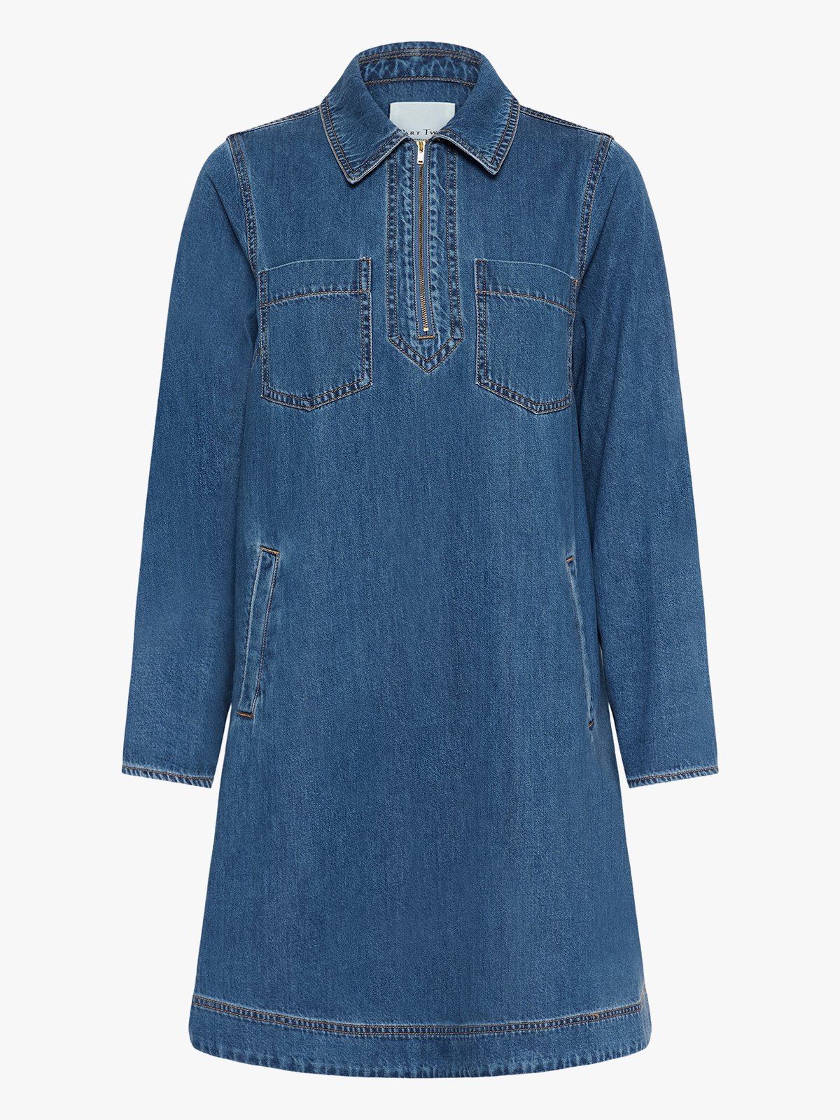 Part Two Yalia Dress Medium Blue Denim