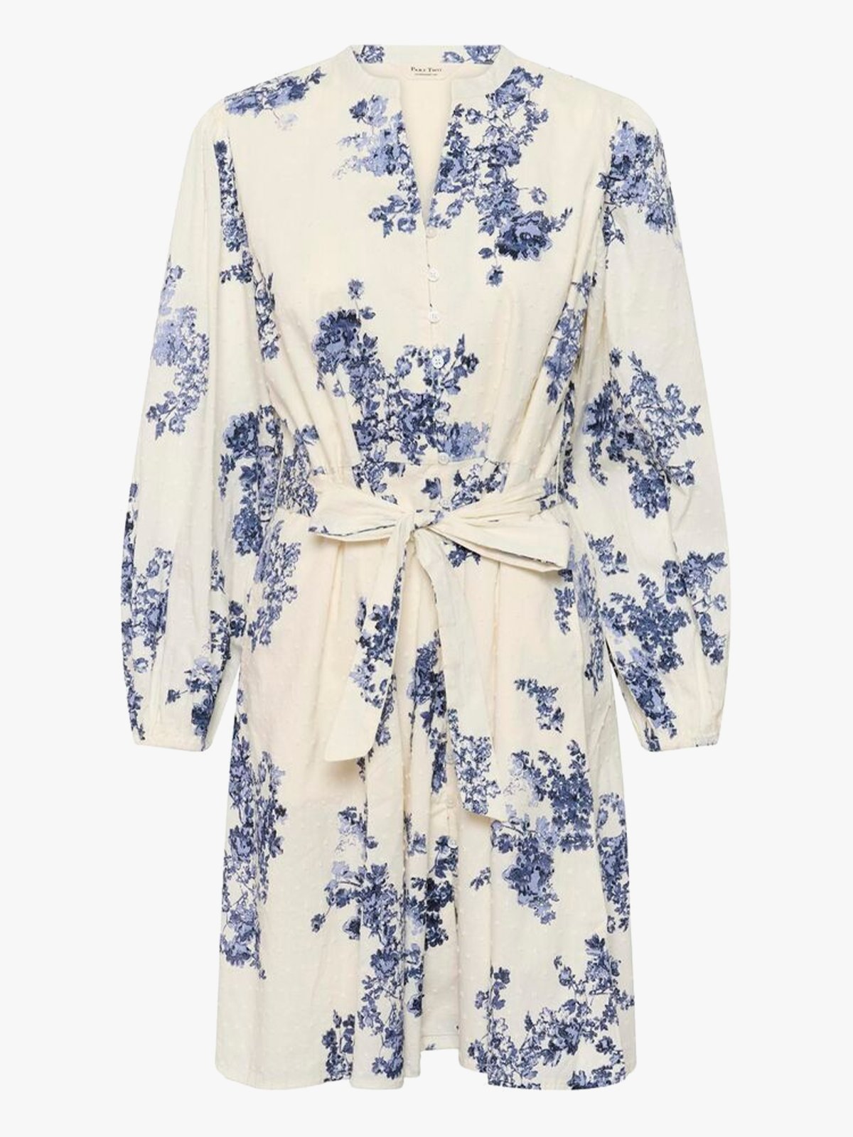 Part Two Avira Dress Blue Shadow Flower Print