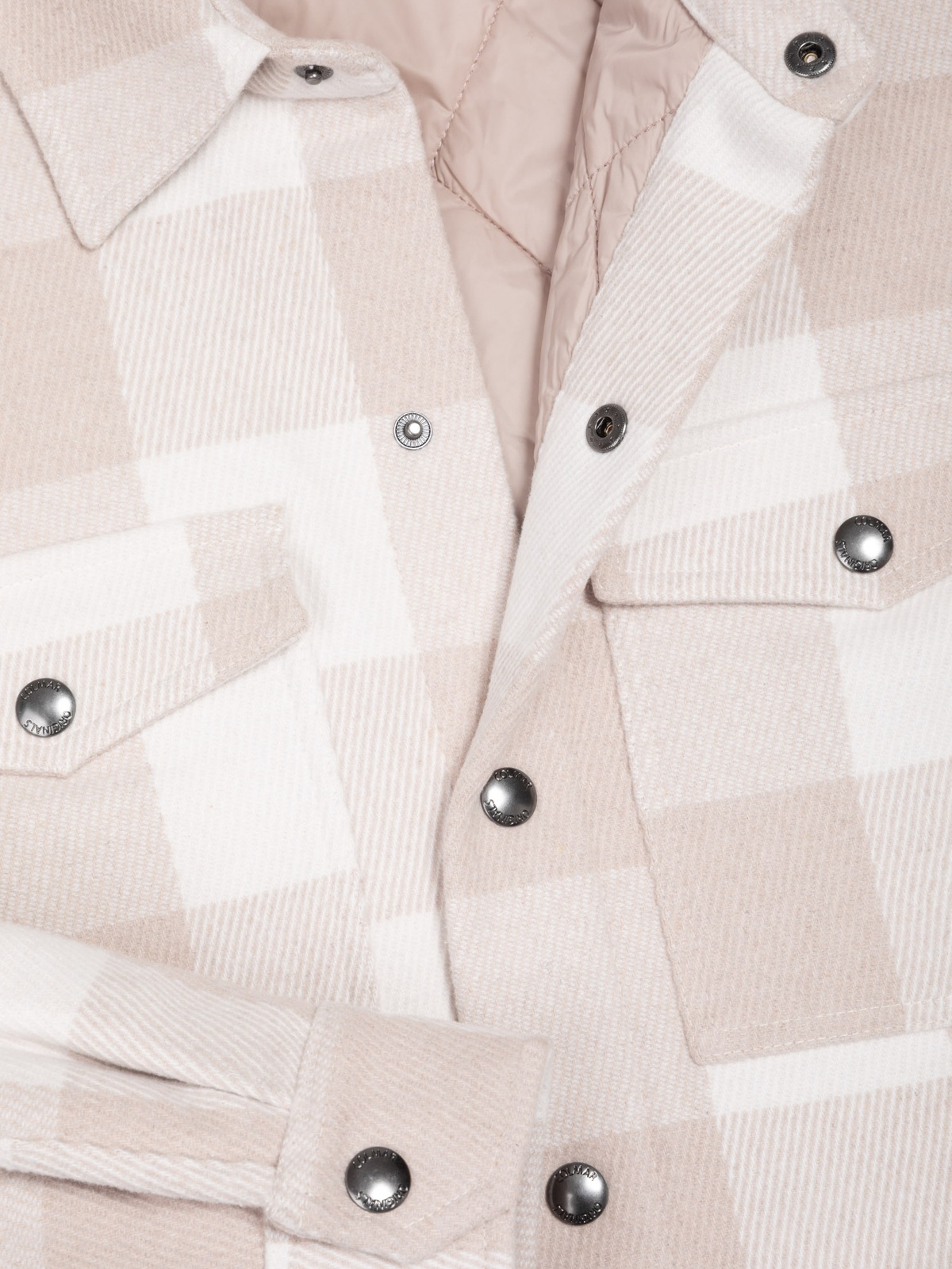 Colmar Check Pattern Overshirt nude tableau