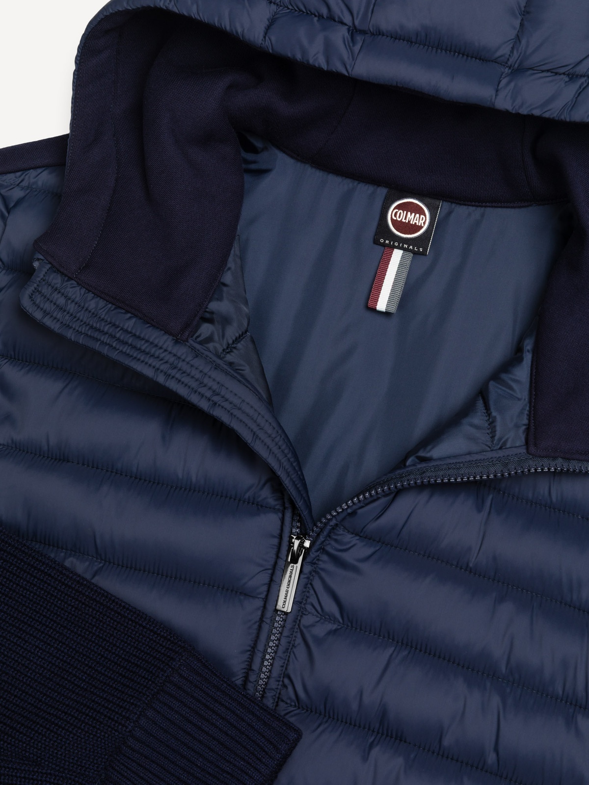 Colmar Multi Material Hoodie Jacket navy blue