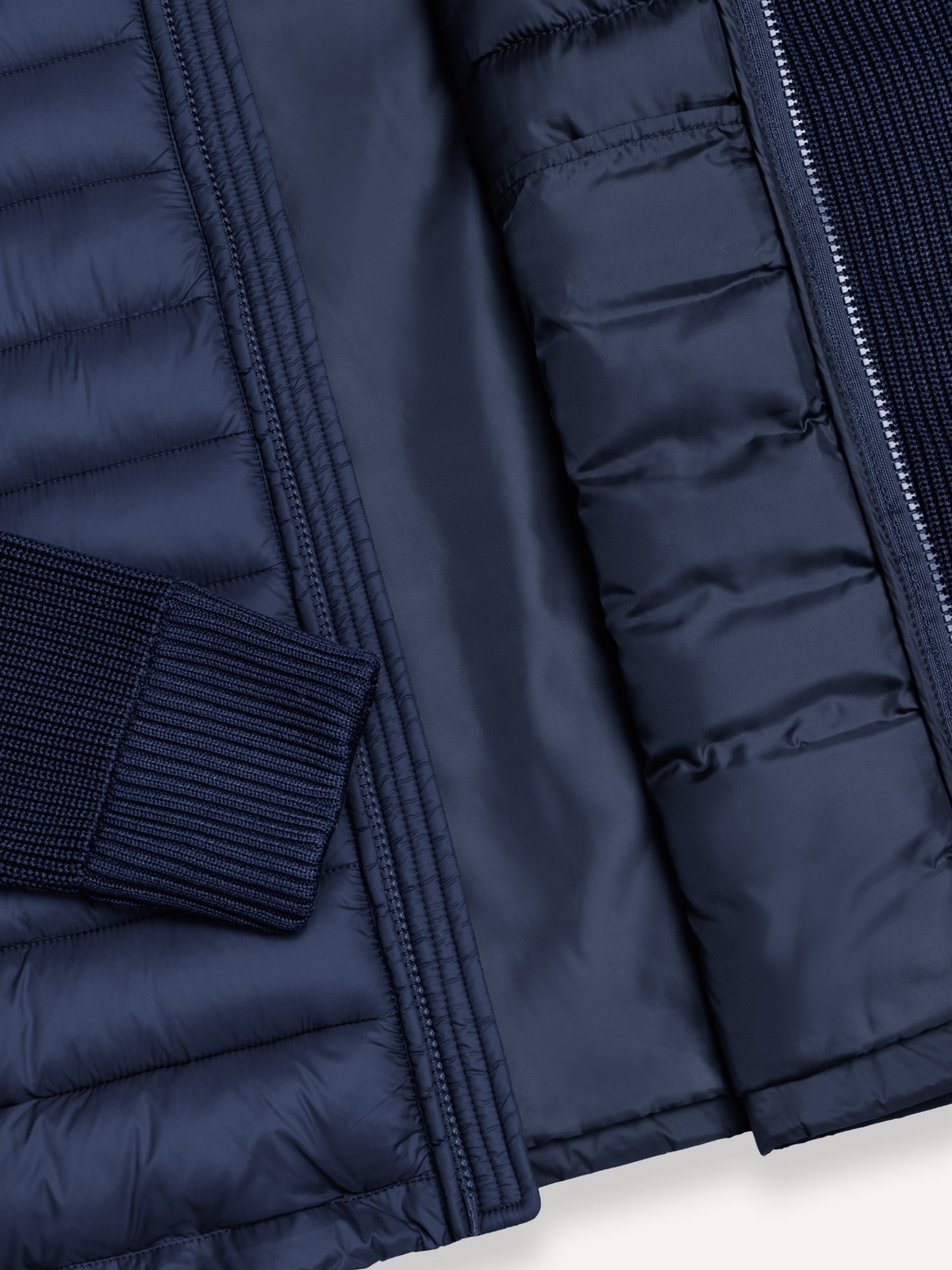 Colmar Multi Material Padded Hybrid Jacket navy blue