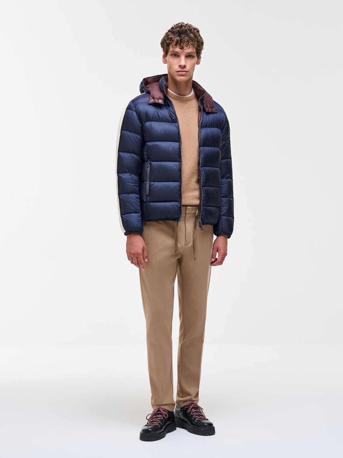 Colmar Quilted Jacket navy blue-tofu-brick