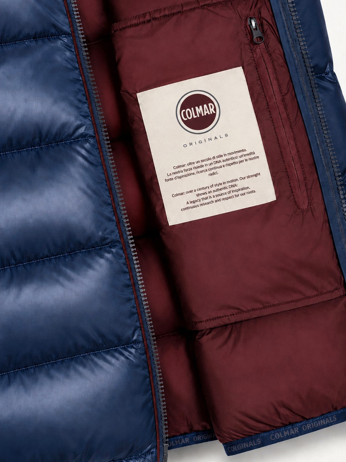 Colmar Heritage Vest navy blue-tofu-brick