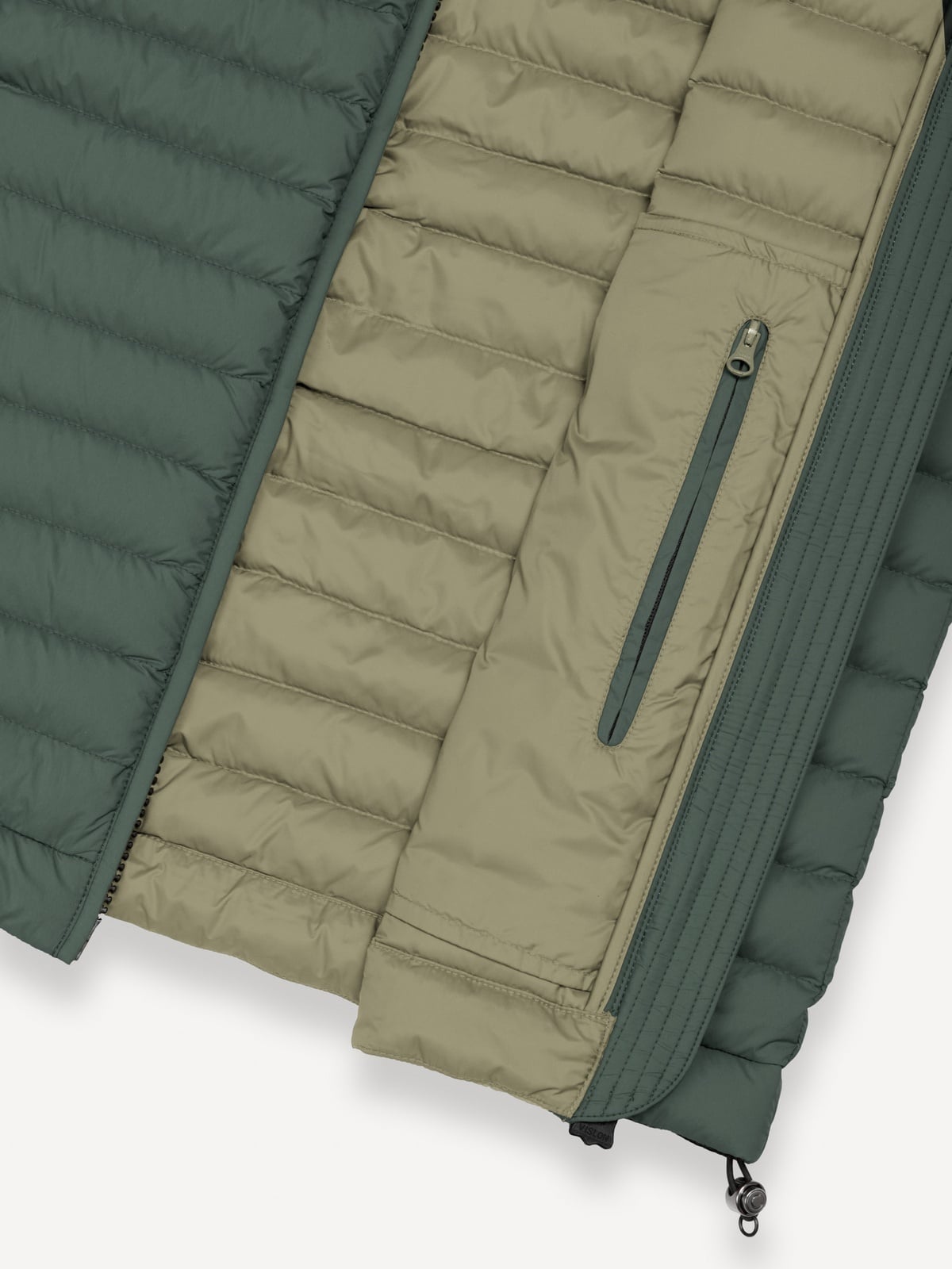 Colmar Quilted Vest Natural Down Light Weight underwood-muddy