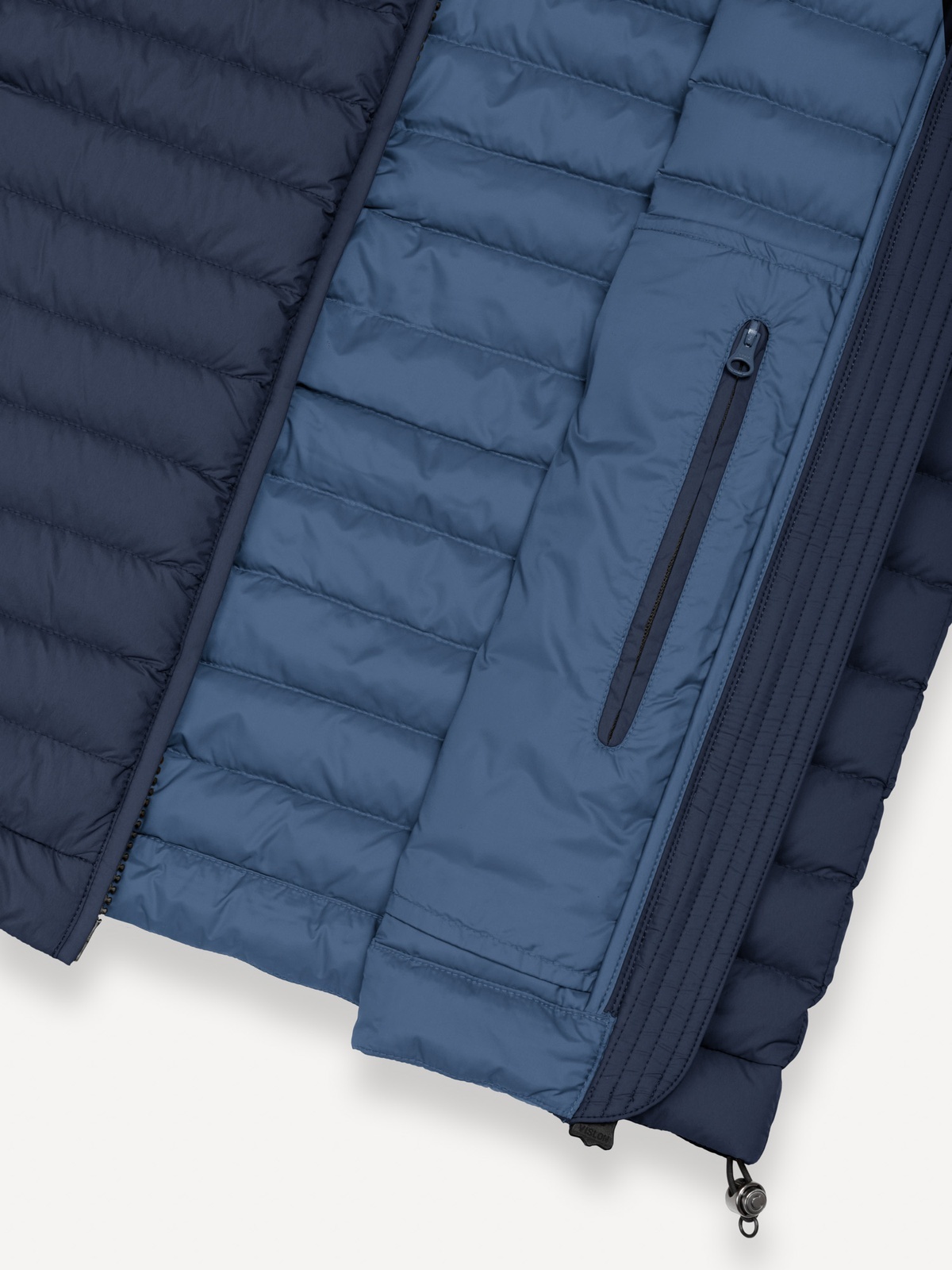 Colmar Quilted Vest Natural Down Light Weight Navy blue / Dark blue