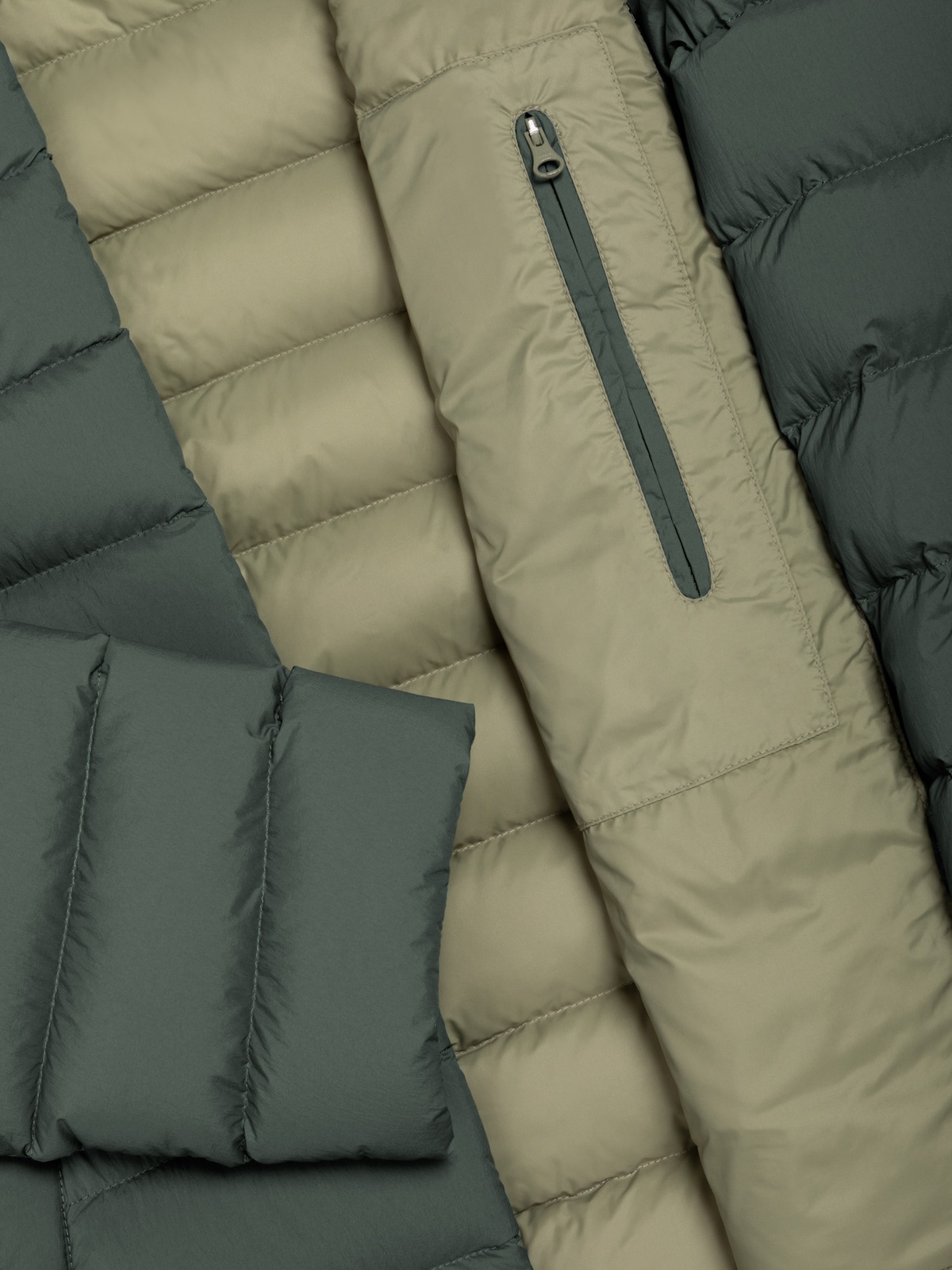Colmar Quilted Jacket Natural Down Padded underwood-muddy