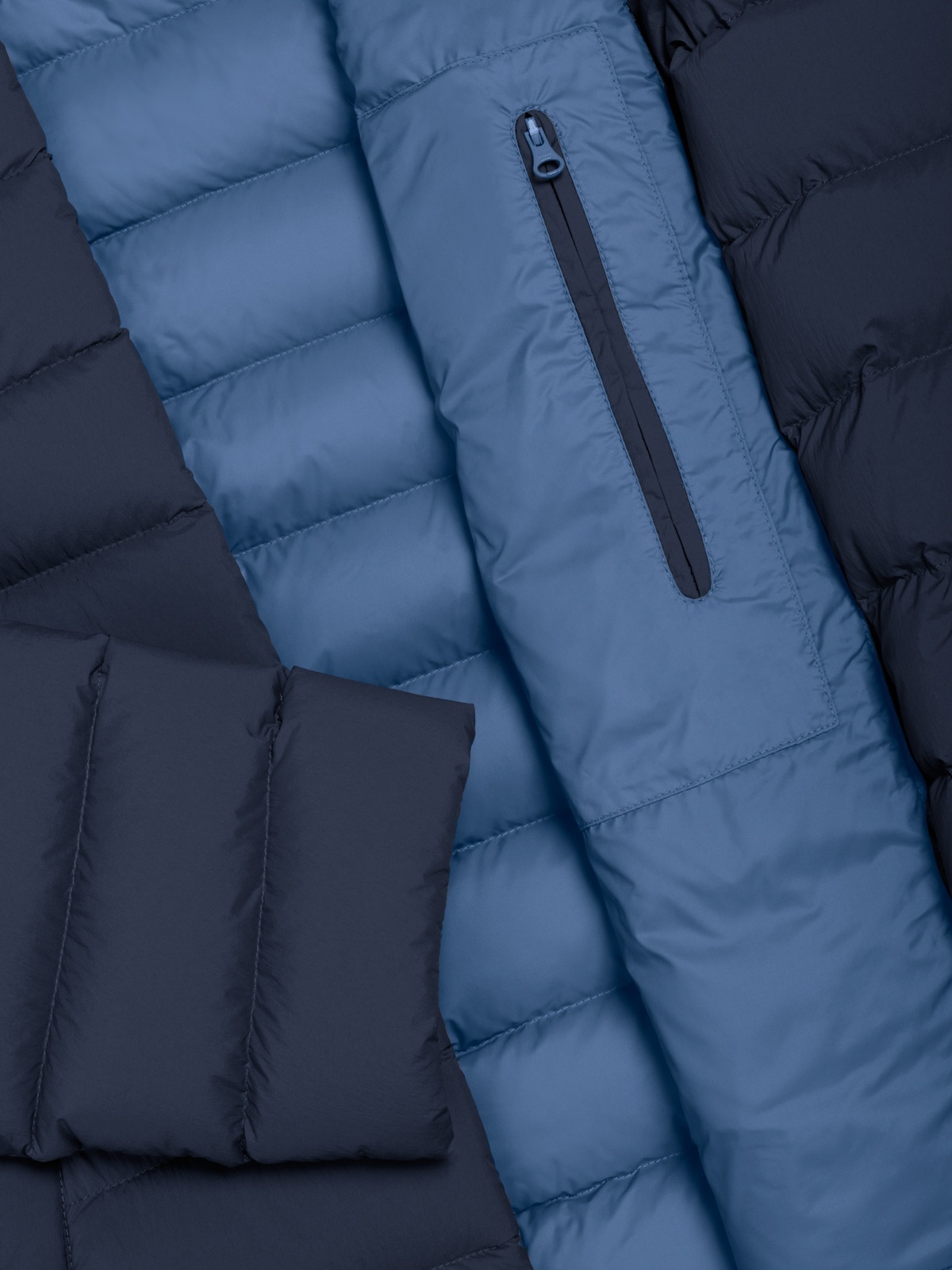 Colmar Quilted Jacket Natural Down Padded navy blue-dark blue
