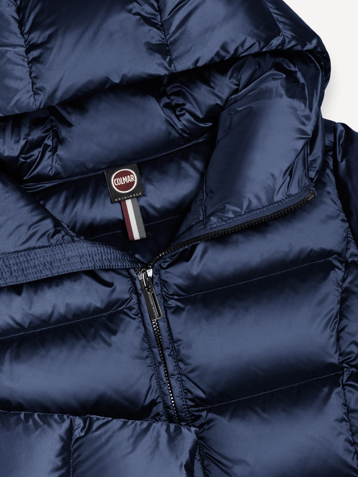 Colmar Quilted Jacket With Hood navy blue