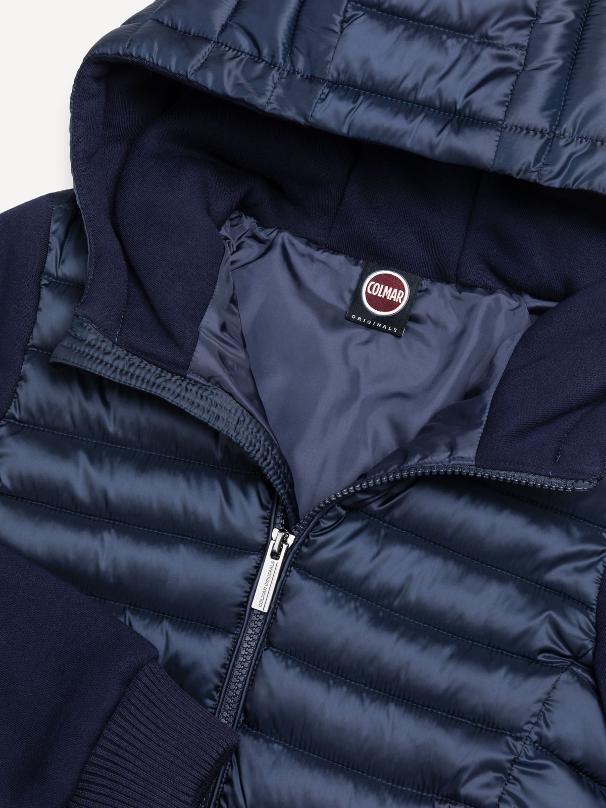 Colmar Wadding Jacket Fleece Sleeves navy blue