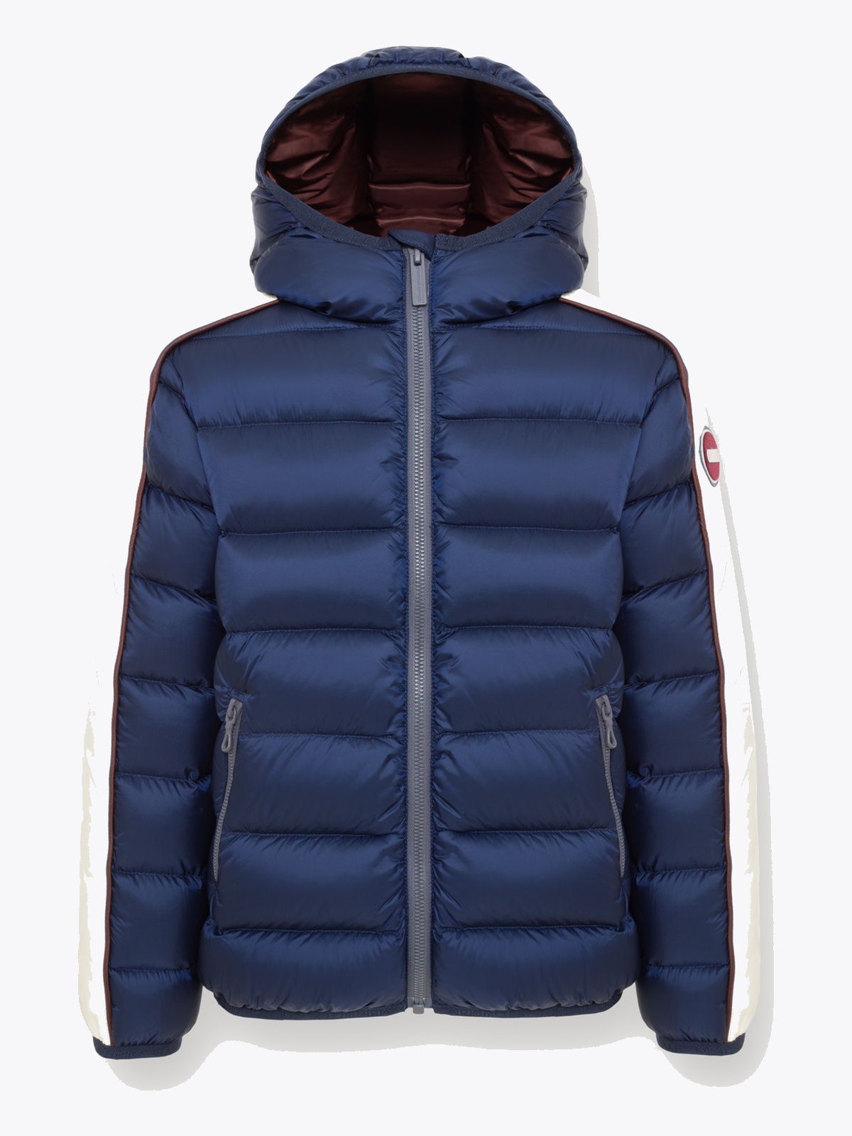 Colmar Quilted Jacket Natural Down Padded navy blue-tofu-brick