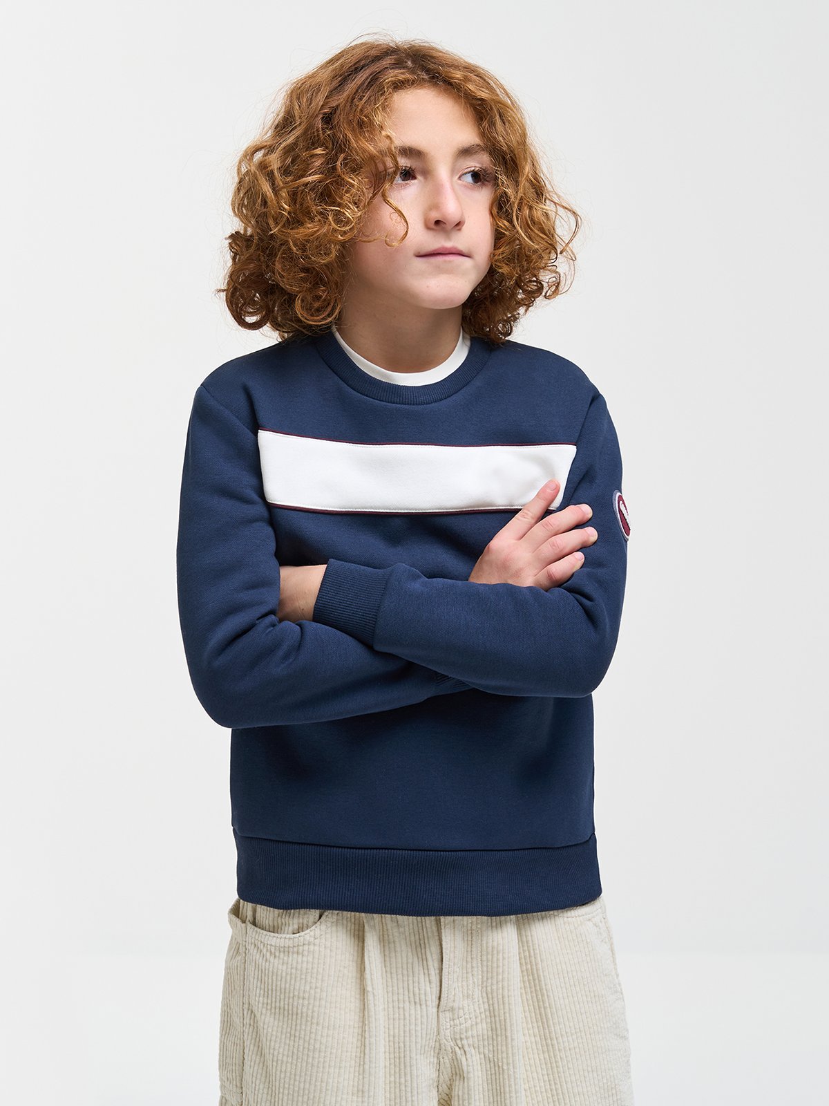 Colmar Crewneck With Pipping navy blue-tofu