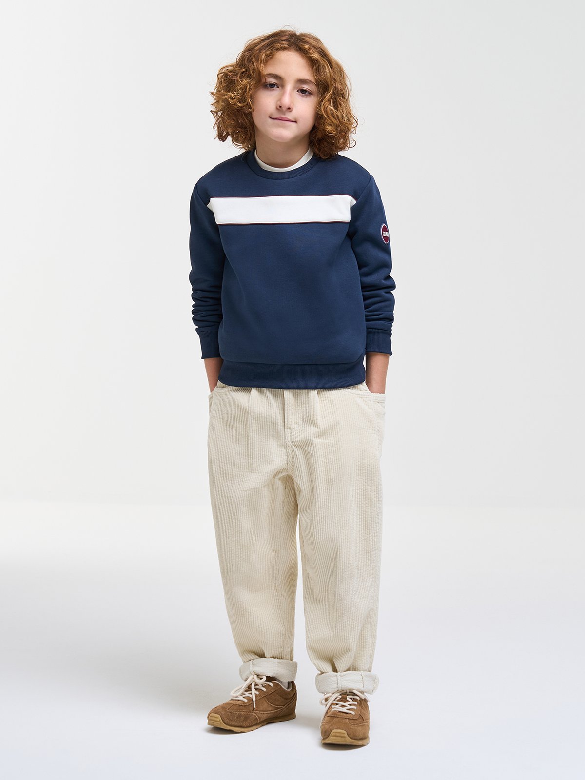 Colmar Crewneck With Pipping navy blue-tofu