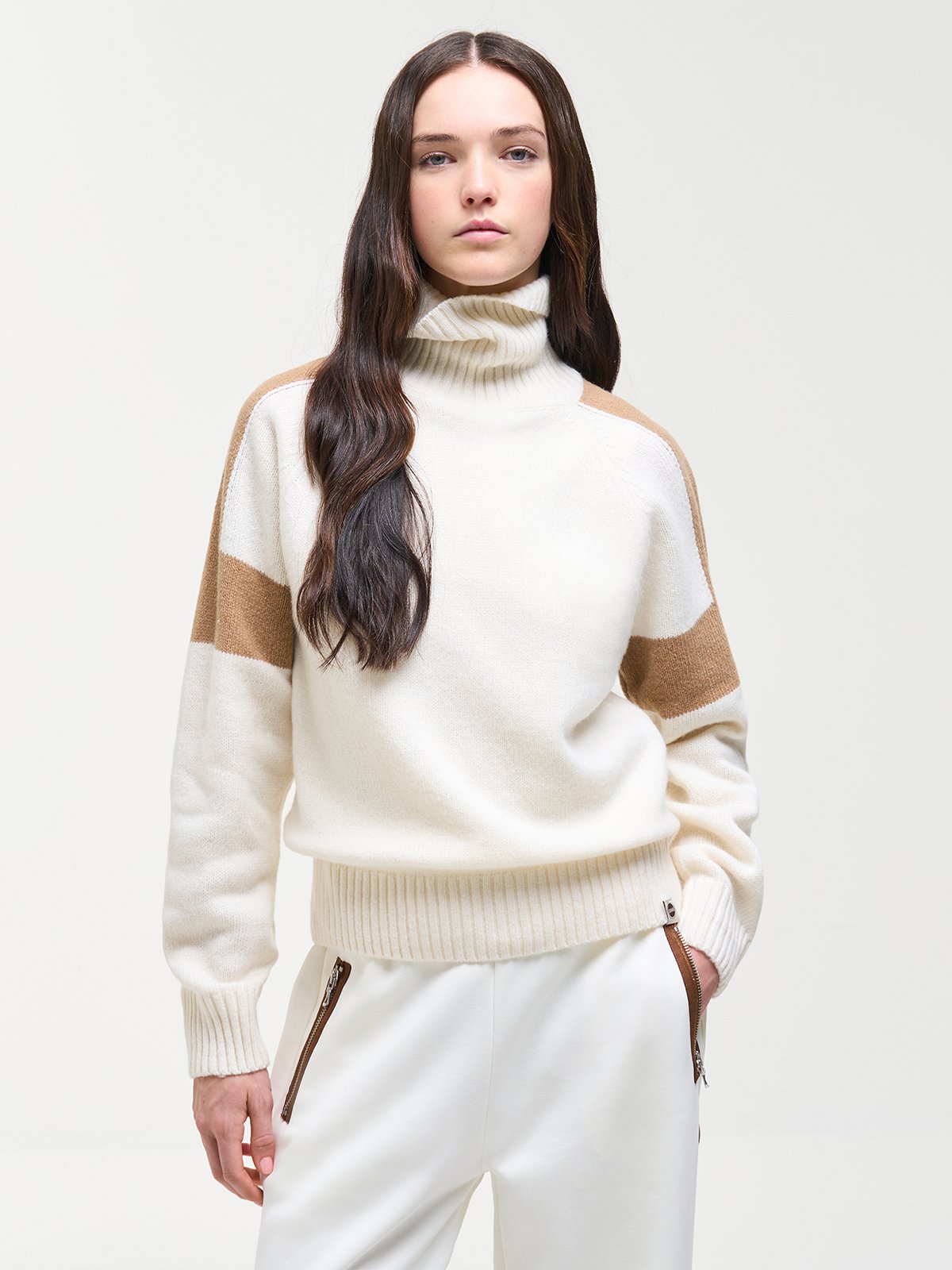 Colmar Bicolour Turtleneck tofu/marrakech