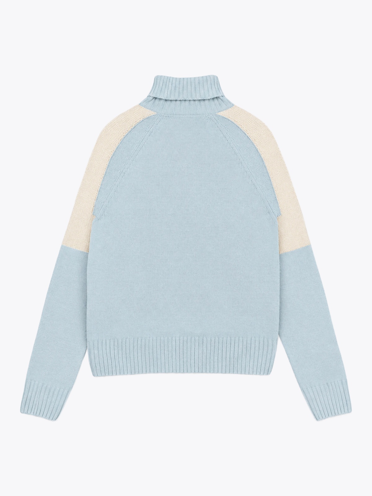 Colmar Bicolour Turtleneck powder blue/tofu