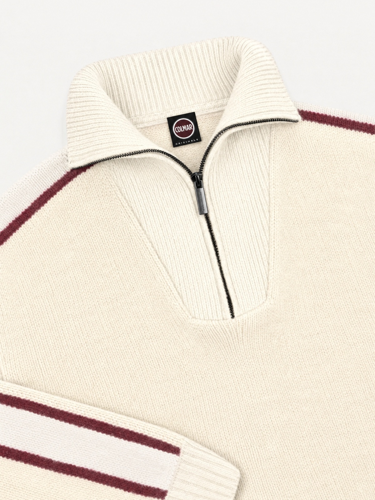Colmar Heritage Style Half-Zip Sweater tofu/tofu/brick