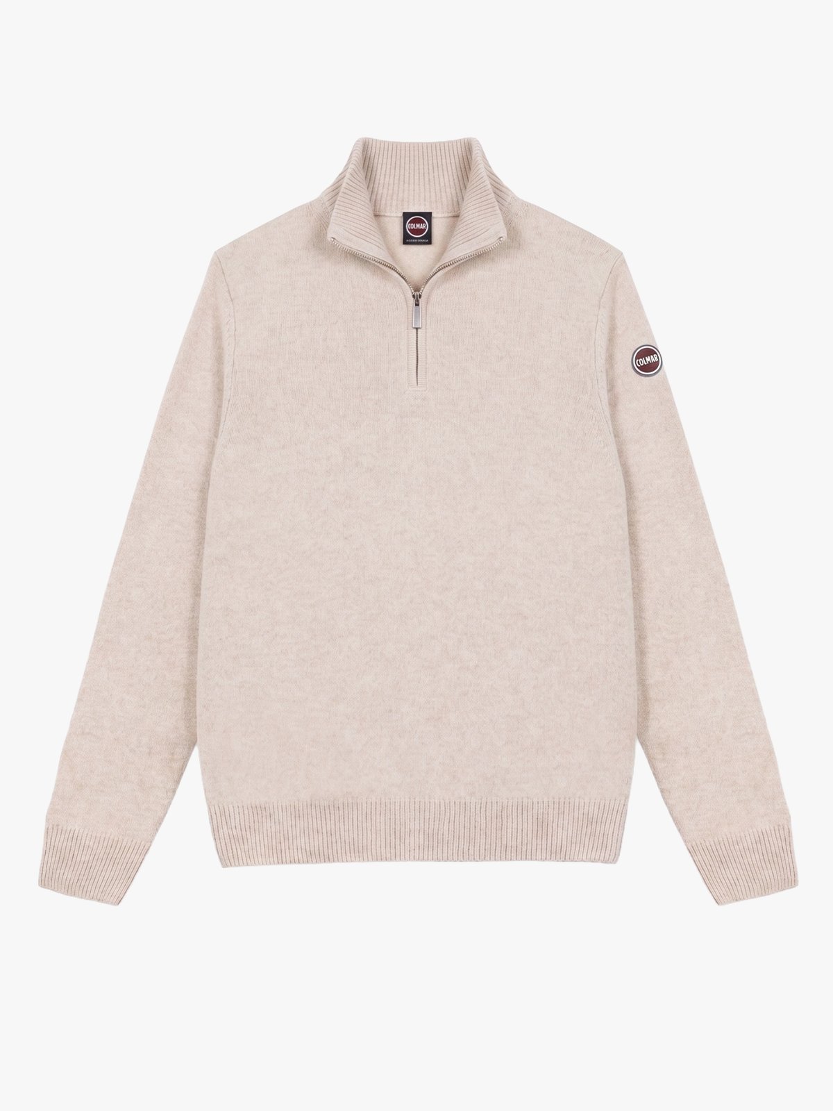Colmar Blend Wool Half-Zip nude