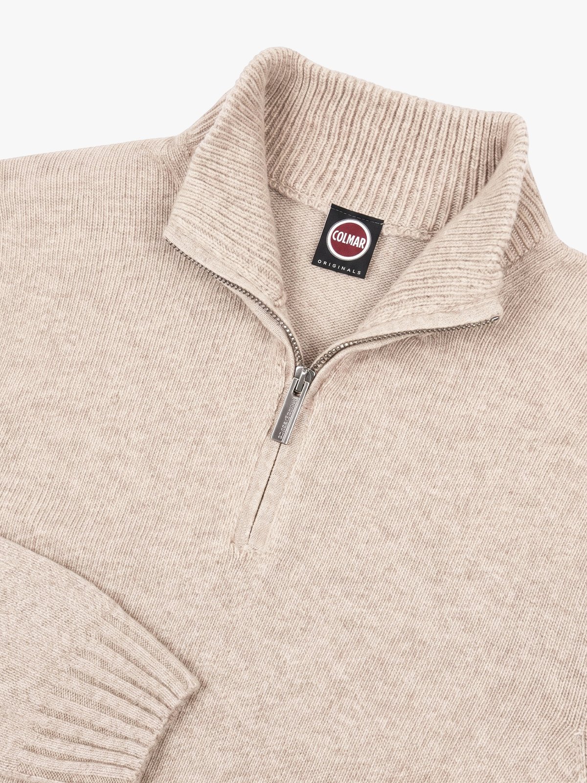 Colmar Blend Wool Half-Zip nude