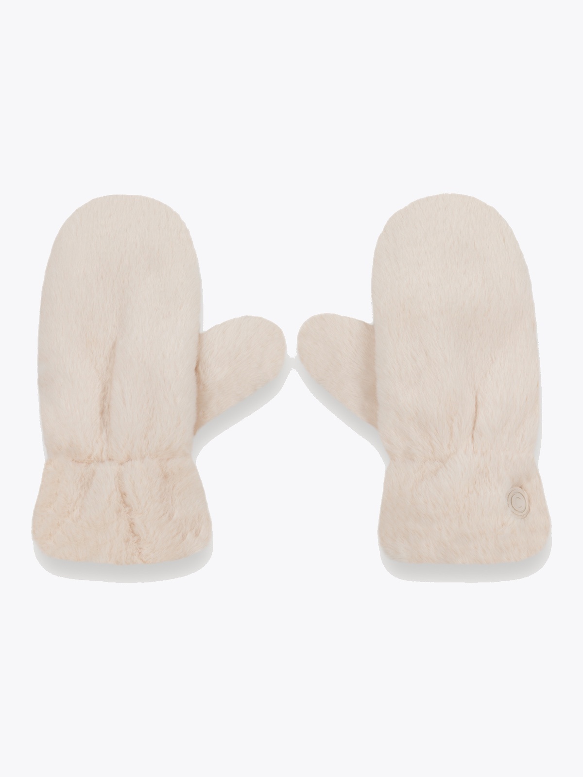 Colmar Synthetic Fur Mittens nude