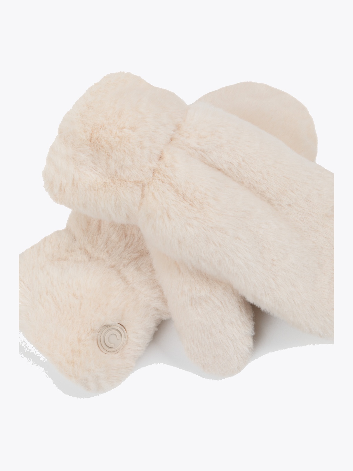 Colmar Synthetic Fur Mittens nude