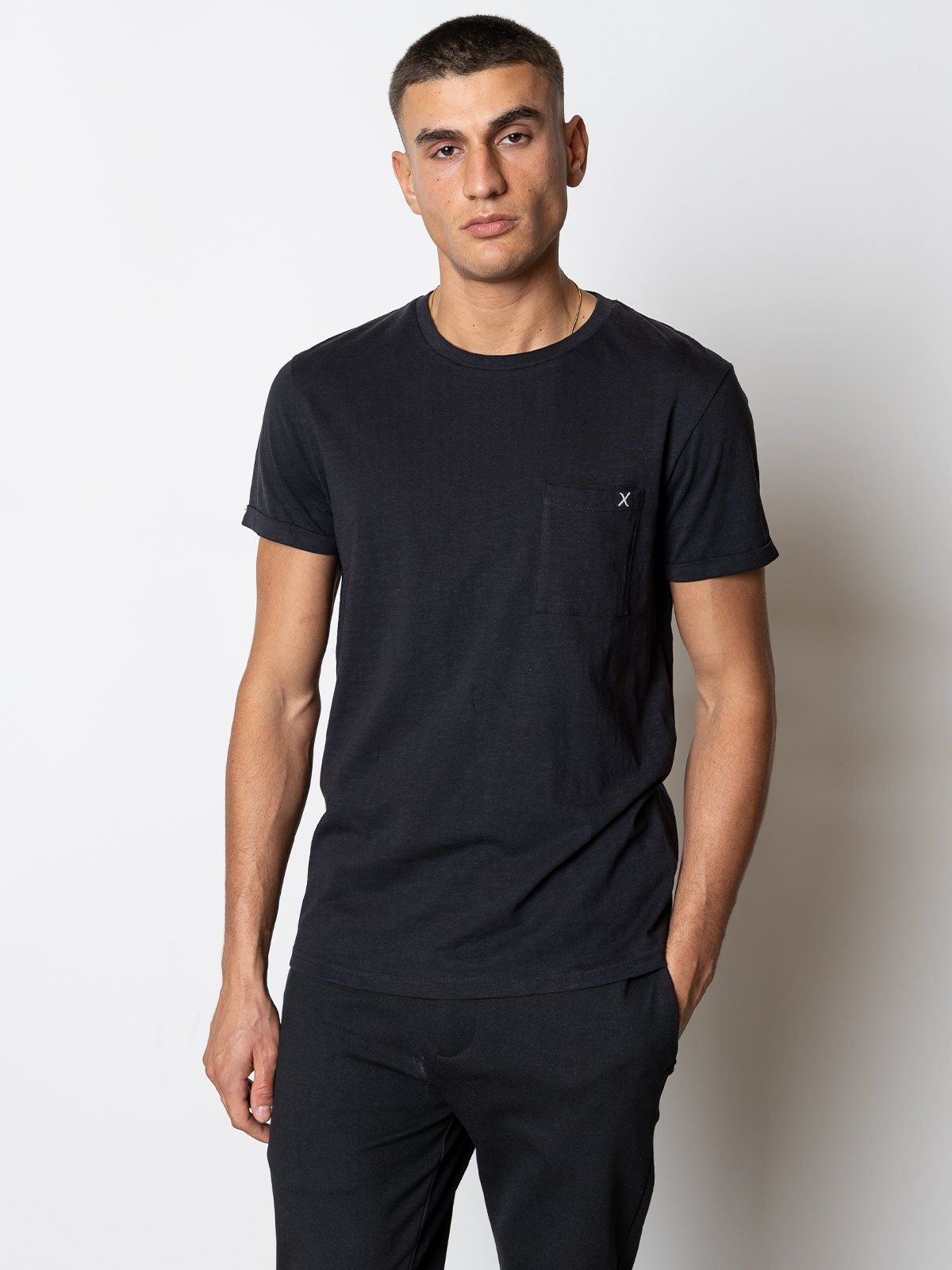 CLEAN CUT COPENHAGEN Kolding Organic Tee Short Sleeve Black