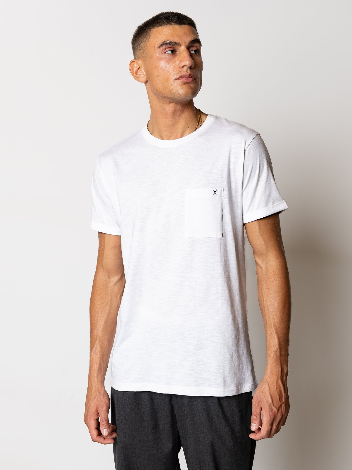CLEAN CUT COPENHAGEN Kolding Organic Tee Short Sleeve White