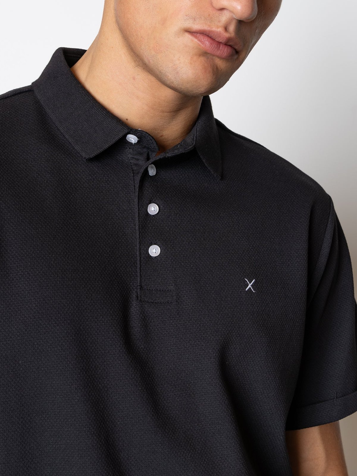 CLEAN CUT COPENHAGEN Silkeborg Stretch Polo Black