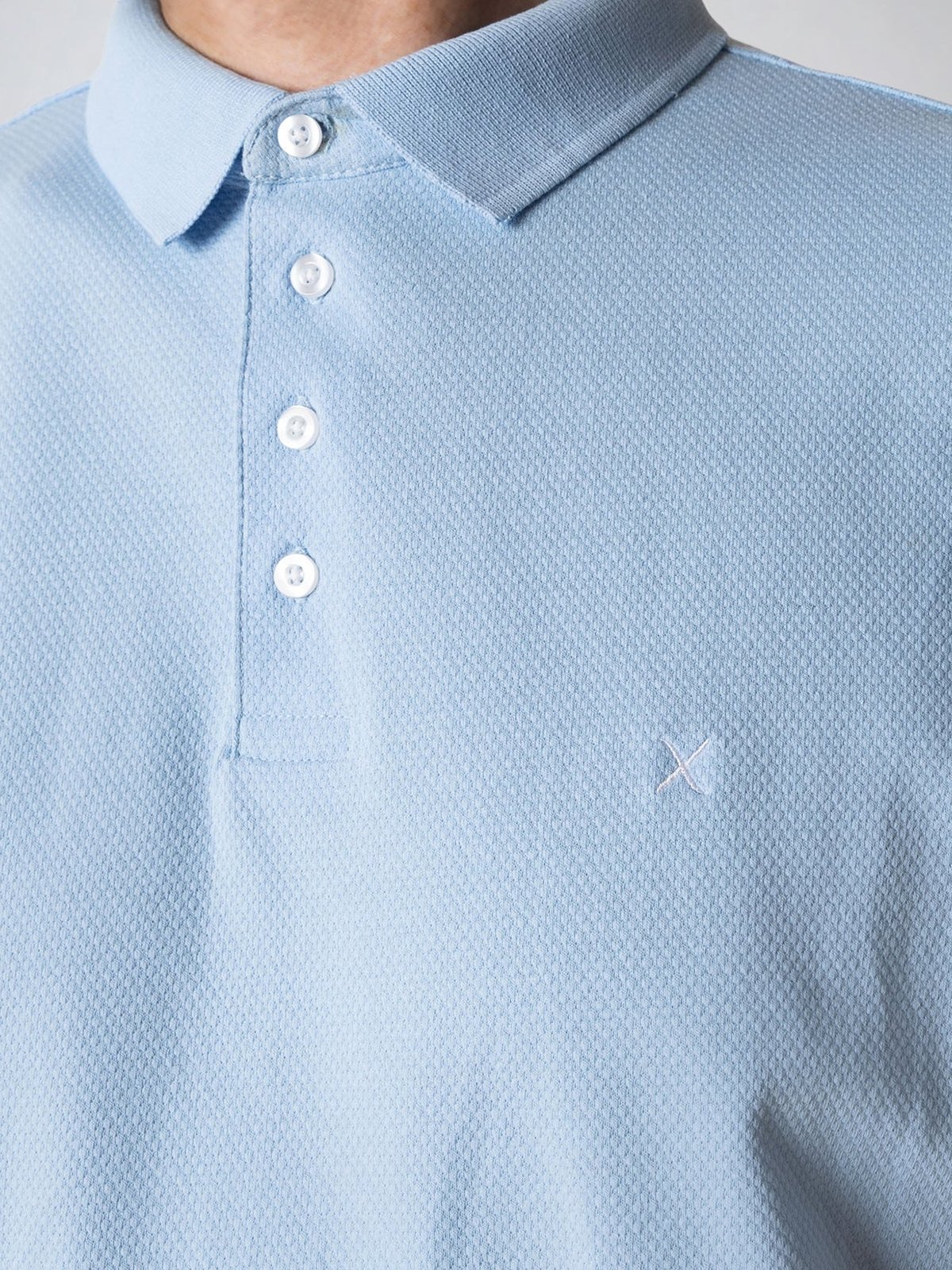 CLEAN CUT COPENHAGEN Silkeborg Stretch Polo Light Blue