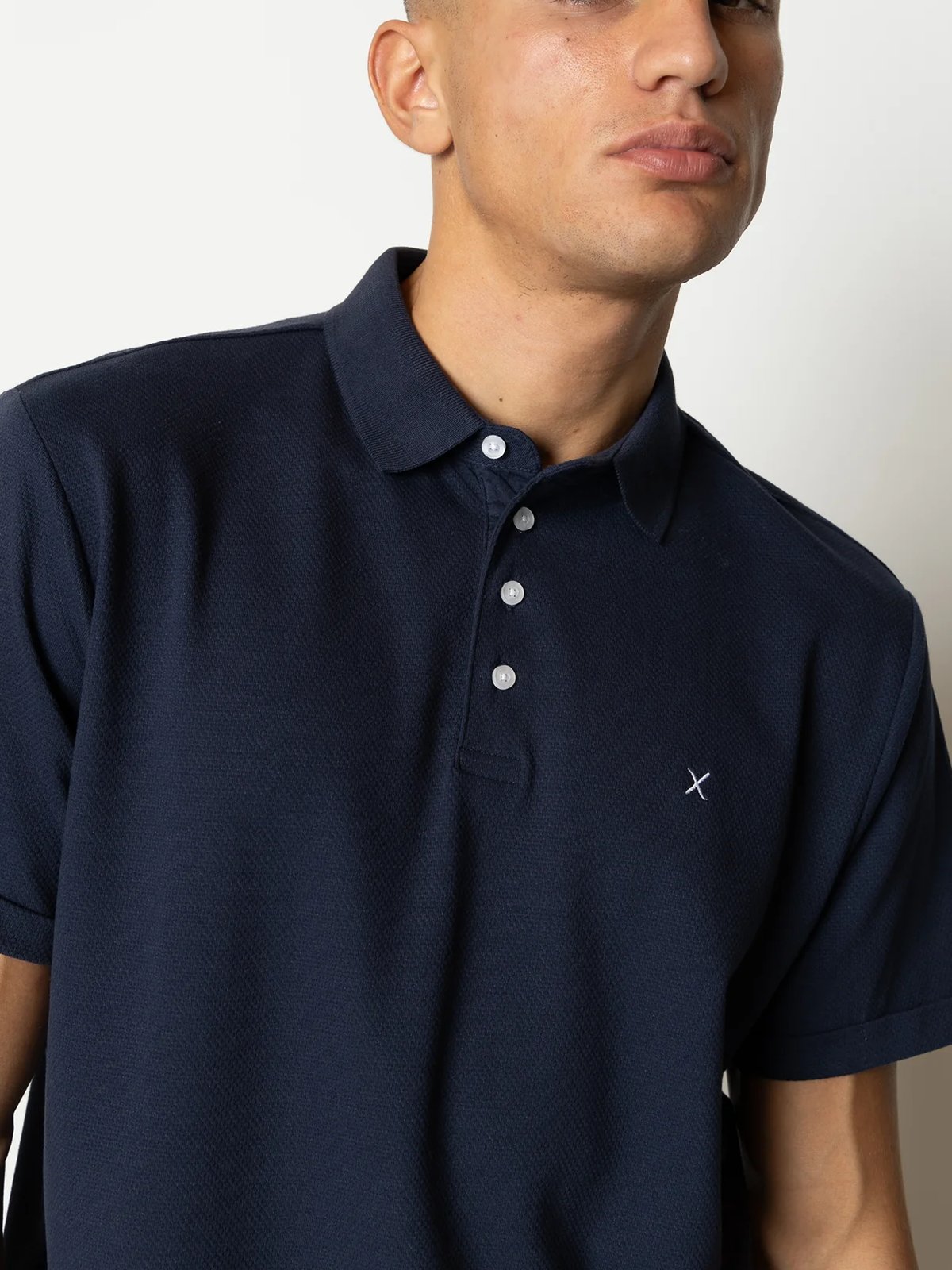 CLEAN CUT COPENHAGEN Silkeborg Stretch Polo Navy