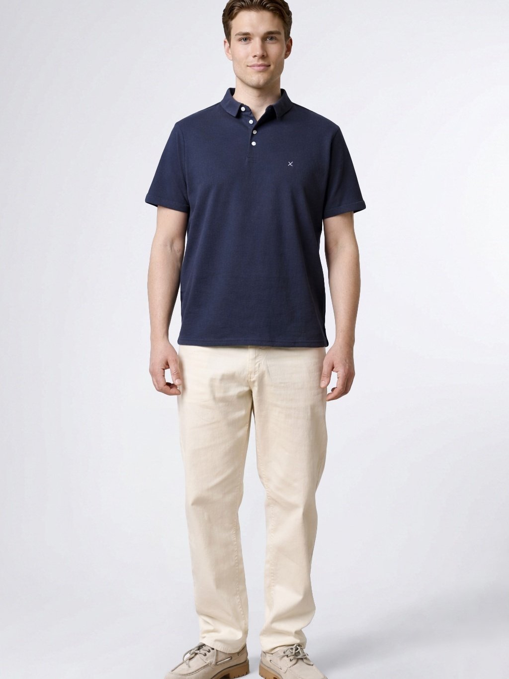 CLEAN CUT COPENHAGEN Silkeborg Stretch Polo Navy