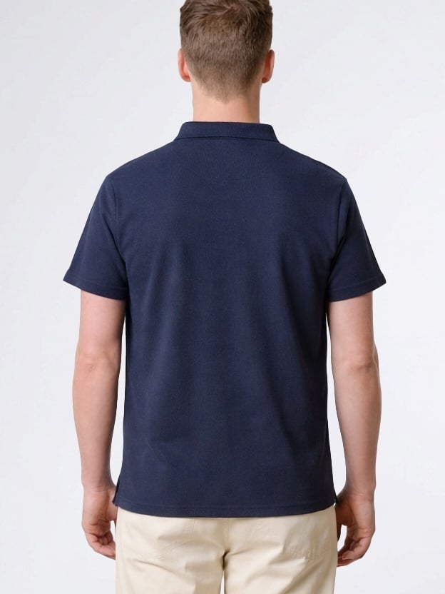 CLEAN CUT COPENHAGEN Silkeborg Stretch Polo Navy