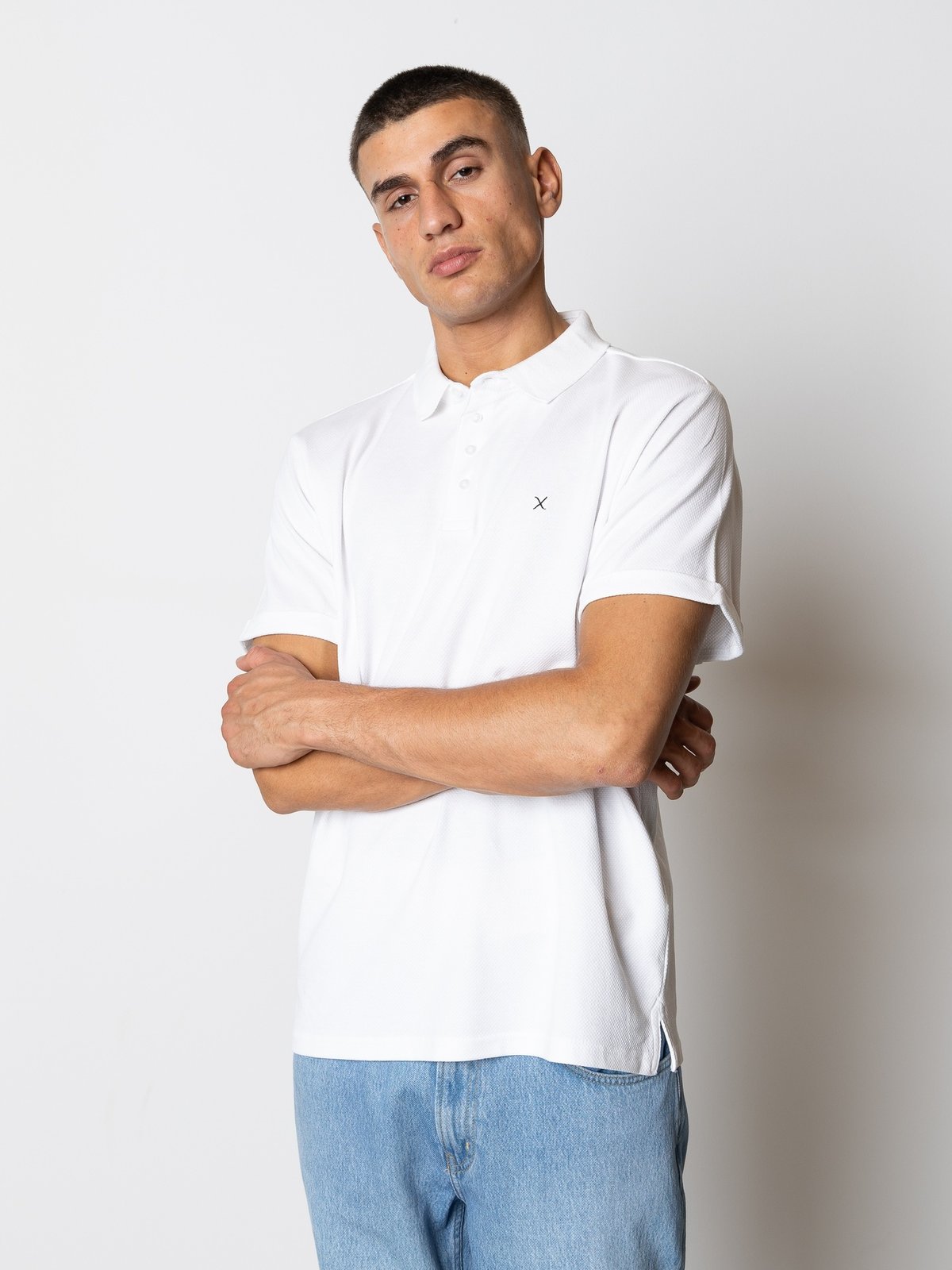 CLEAN CUT COPENHAGEN Silkeborg Stretch Polo White