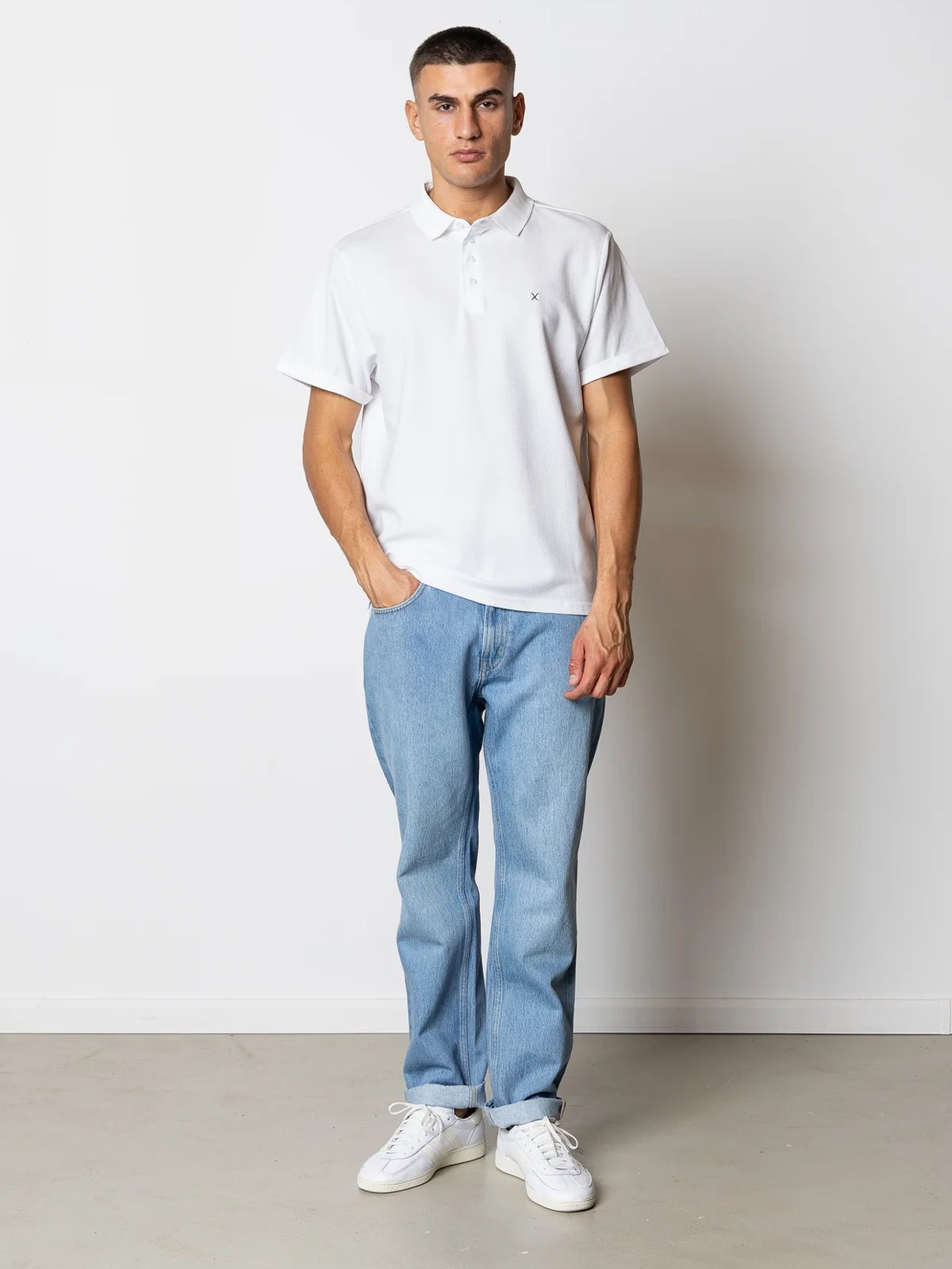 CLEAN CUT COPENHAGEN Silkeborg Stretch Polo White