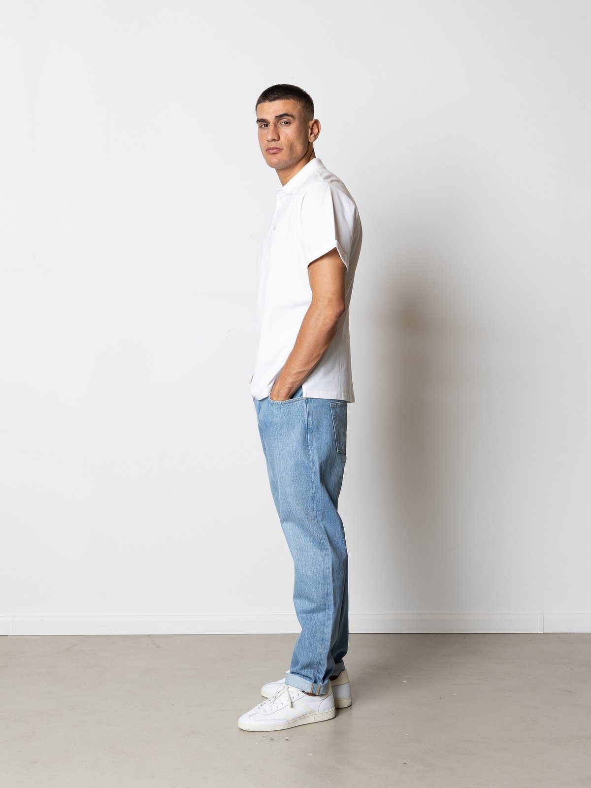 CLEAN CUT COPENHAGEN Silkeborg Stretch Polo White