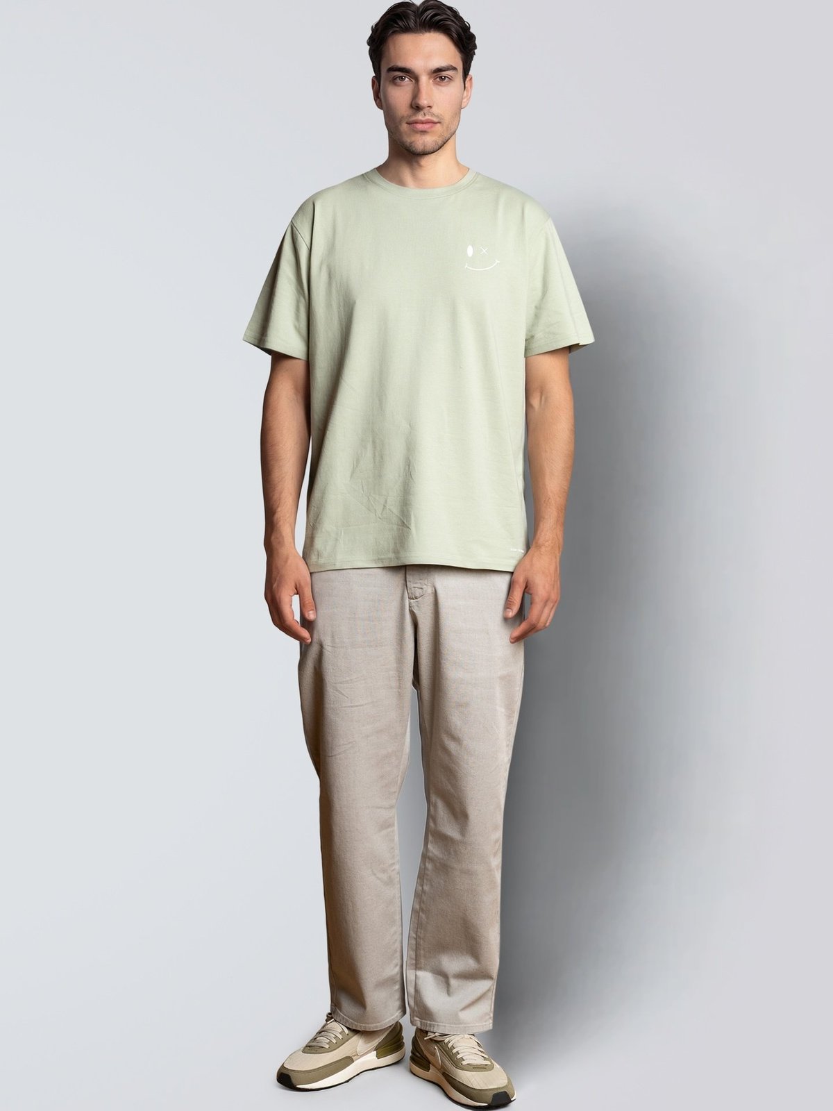 CLEAN CUT COPENHAGEN Patrick Organic Tee Desert sage