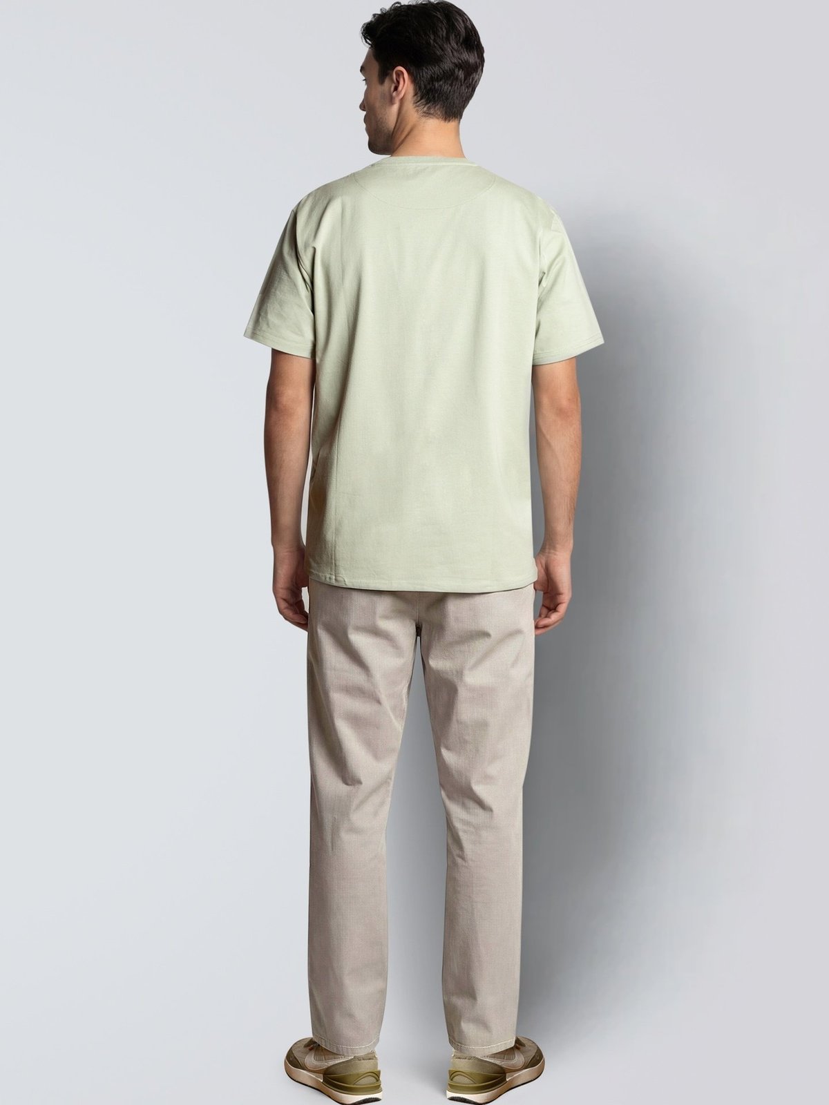 CLEAN CUT COPENHAGEN Patrick Organic Tee Desert sage