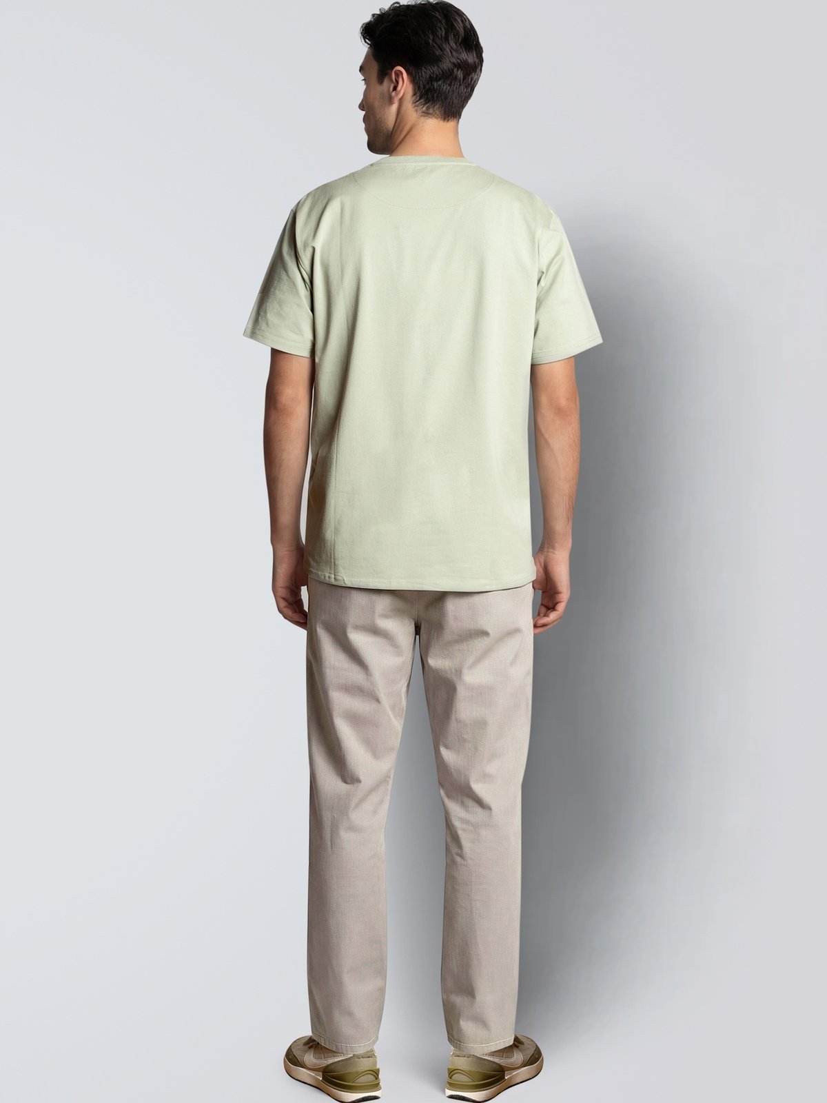CLEAN CUT COPENHAGEN Patrick Organic Tee Desert sage