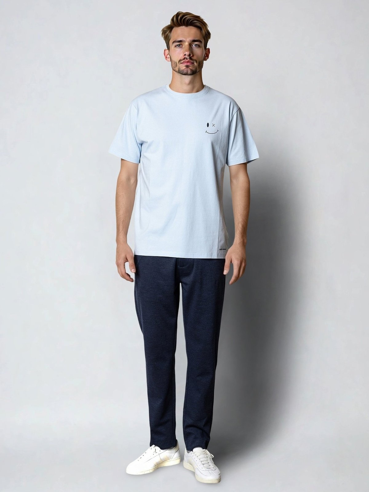 CLEAN CUT COPENHAGEN Patrick Organic Tee Light Blue
