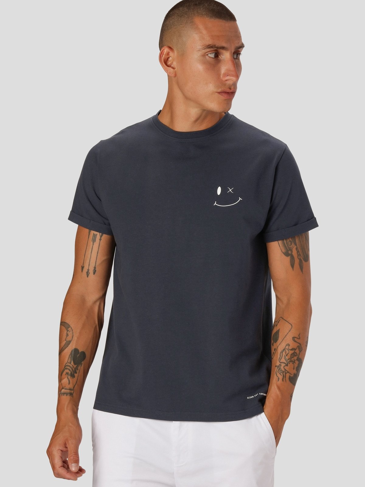 CLEAN CUT COPENHAGEN Patrick Organic Tee Navy