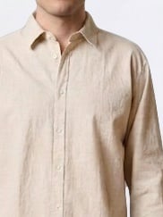 CLEAN CUT COPENHAGEN Luca Shirt Long Sleeve Light Beige