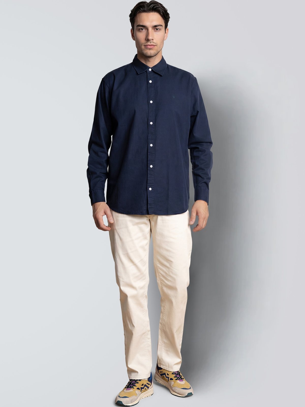 CLEAN CUT COPENHAGEN Luca Shirt Long Sleeve Navy