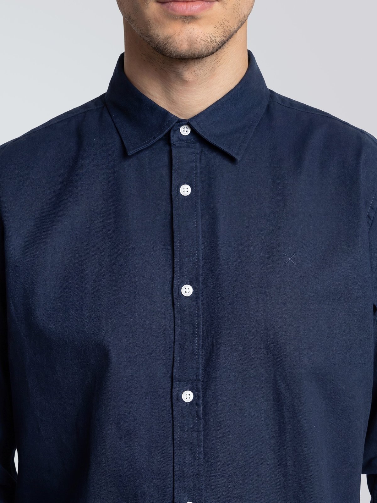 CLEAN CUT COPENHAGEN Luca Shirt Long Sleeve Navy