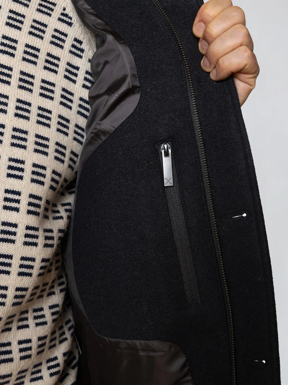 Clean Cut Copenhagen Luke Wool Jacket Dark Navy