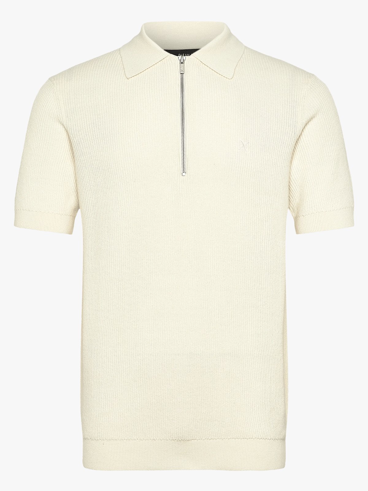CLEAN CUT COPENHAGEN Karl Knitted Polo Ecru
