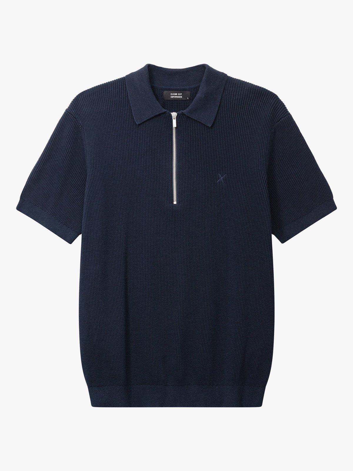 CLEAN CUT COPENHAGEN Karl Knitted Polo Navy