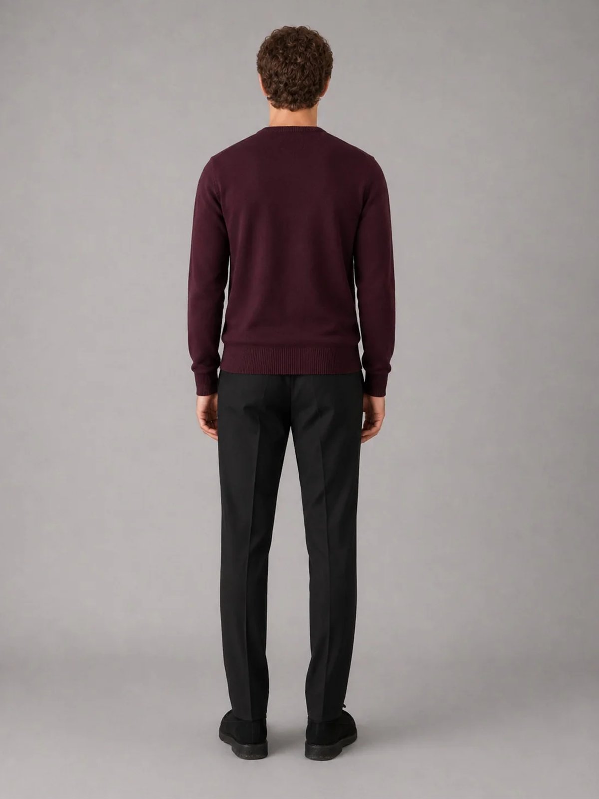 Clean Cut Copenhagen Merino Crewneck Knit Huckleberry Melange