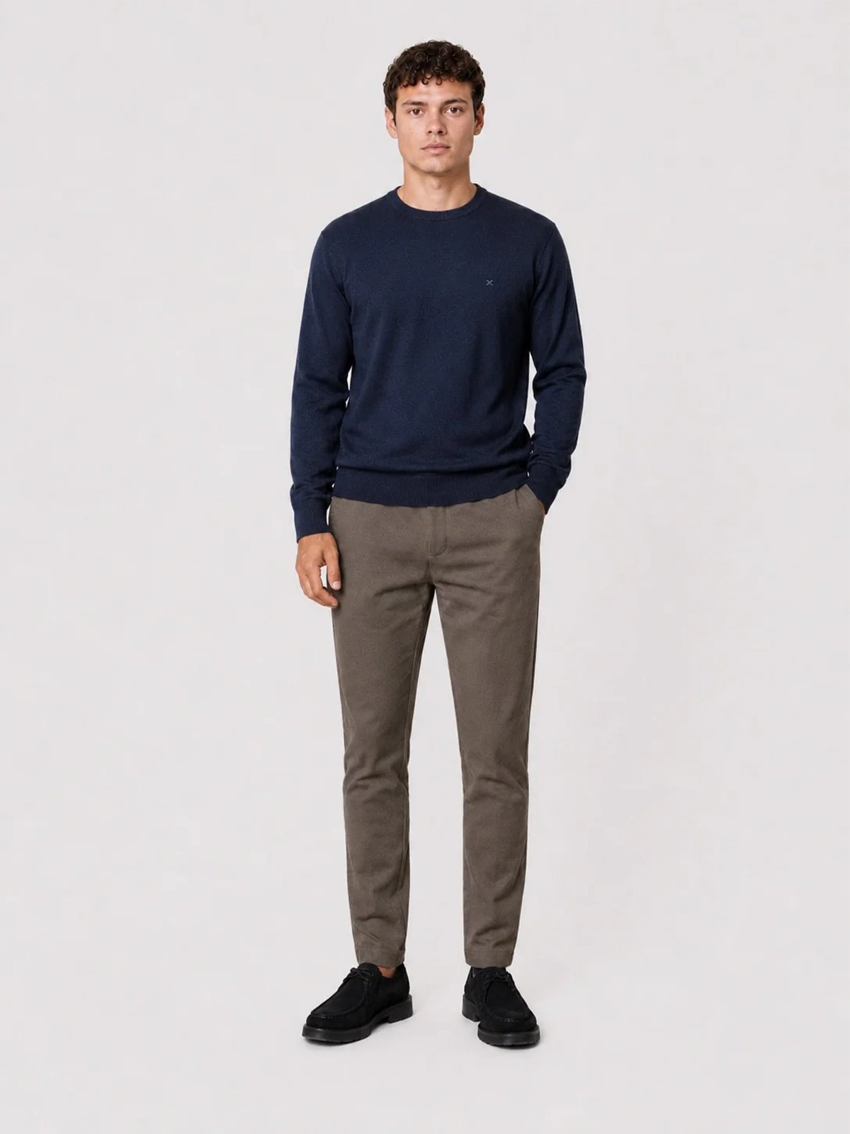 Clean Cut Copenhagen Merino Crewneck Knit Navy