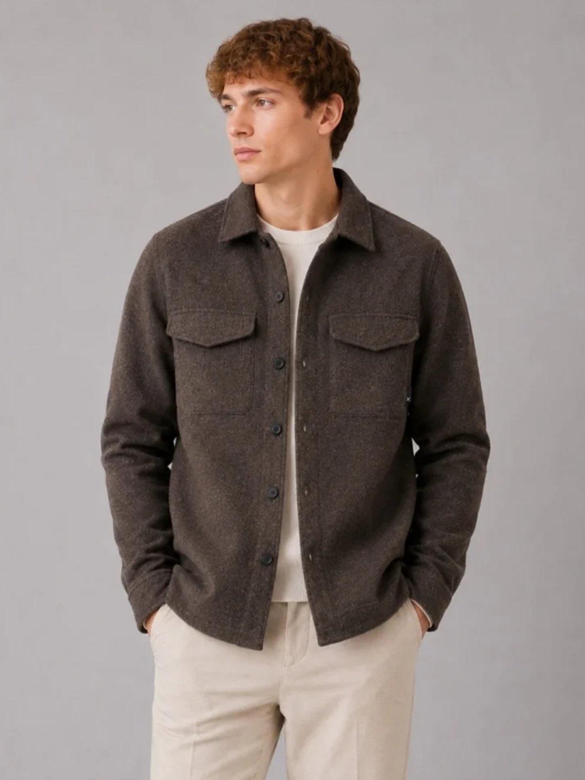 Clean Cut Copenhagen Ditlev Overshirt Dark Brown