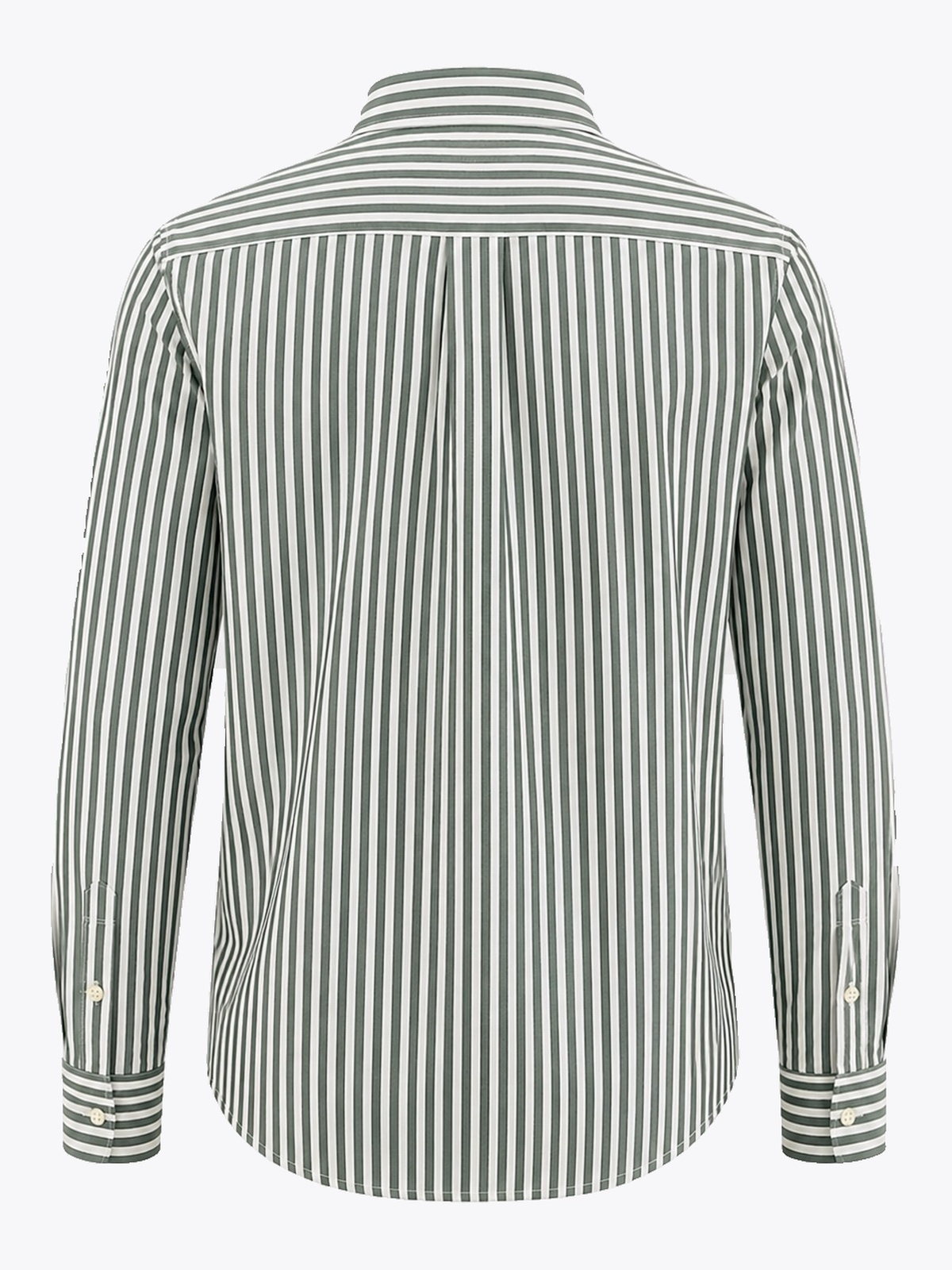 Clean Cut Copenhagen Oxford Big Striped Shirt Green